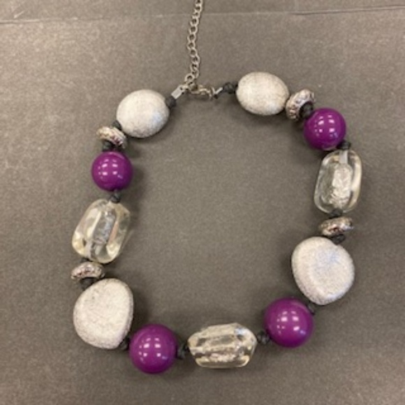 Multi-color Large Beaded Necklace - Picture 2 of 3